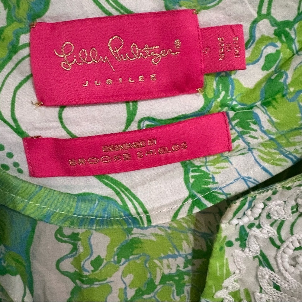 LILLY PULITZER Jubilee Designed By Brooke Shields Floral Beaded Dress - Picture 5 of 5